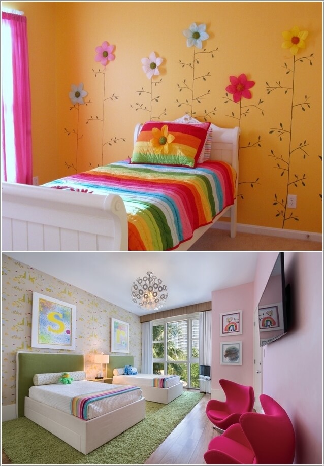 Sơn nội thất đẹp với cảm hứng từ cầu vồng